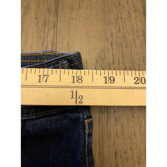 Talbots Petites 16P Blue Jeans Button-Accent Cropped Straight Jeans - Picture 9 of 16